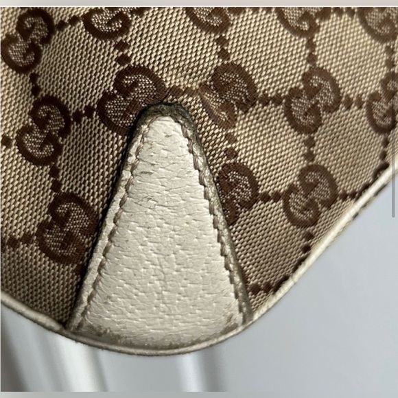 Authentic Gucci GG Creole Horse Bit Monogram Logo Satchel - Picture 4 of 16
